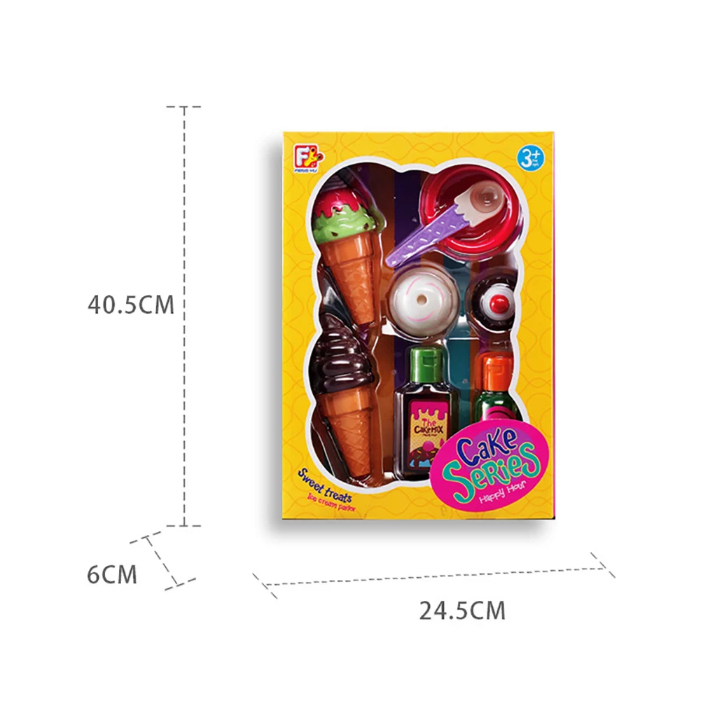 Цветное мороженое совок дети ролевые игры конус стек игровой набор развивающая игрушка для раннего развития для детей Подарочные моторики