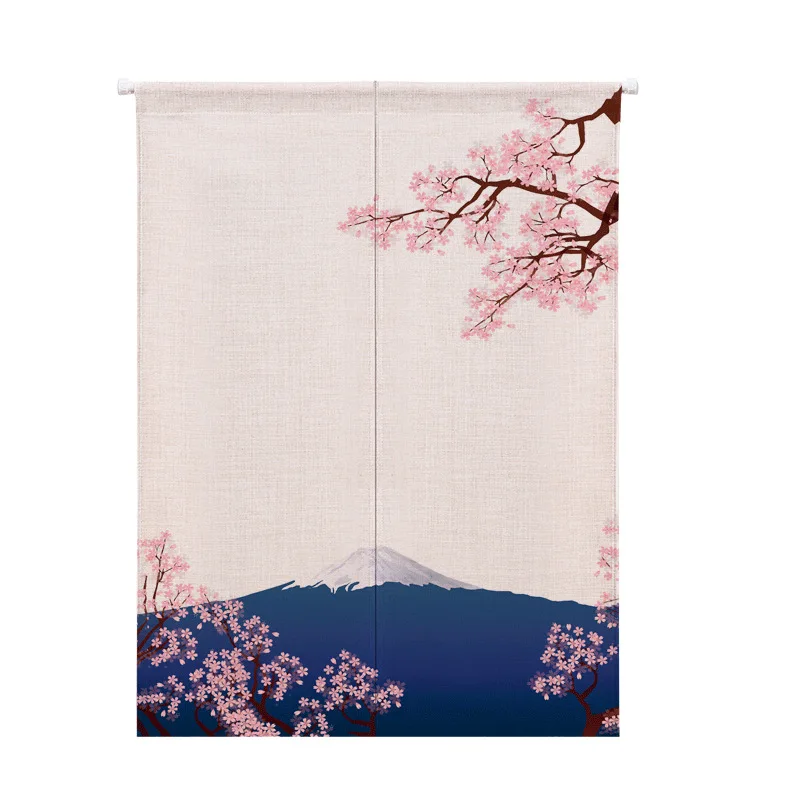 Полузанавески из хлопка и льна в японском стиле кухонные короткие декоративные