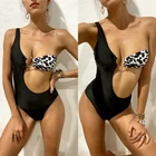 Купальник Autuspin Женский, Леопардовый, сексуальный, монокини, модный, для вечерние, пляжный, цельный купальник