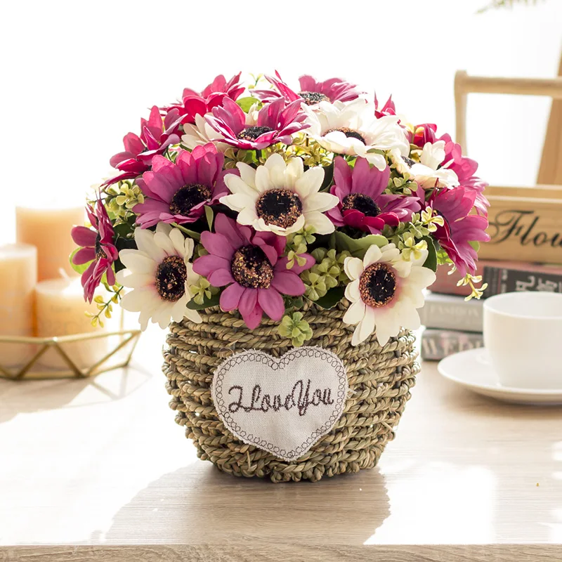 Американский пасторальный стиль моделирование белье в горшках искусственные