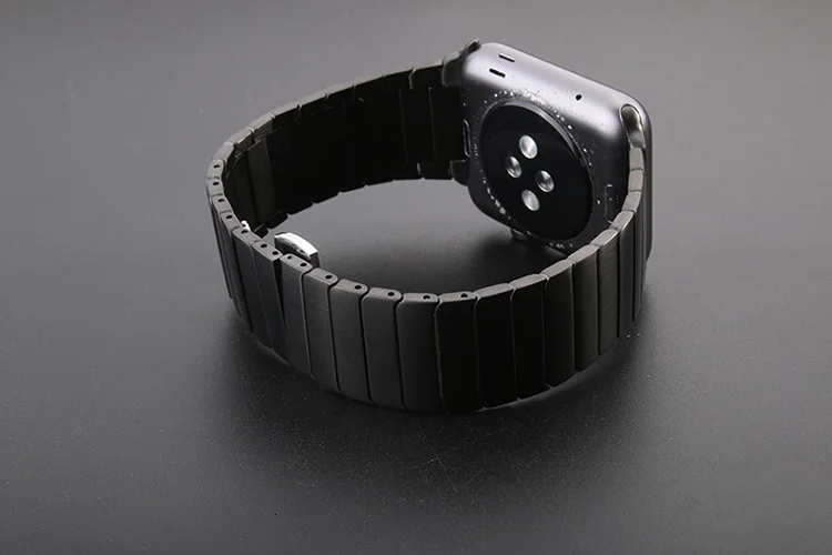 Роскошный браслет из нержавеющей стали для apple watch Series 5 4 3 1 2 iwatch 44 мм 40 мм 38 мм стальной ремешок 42 мм с адаптерами