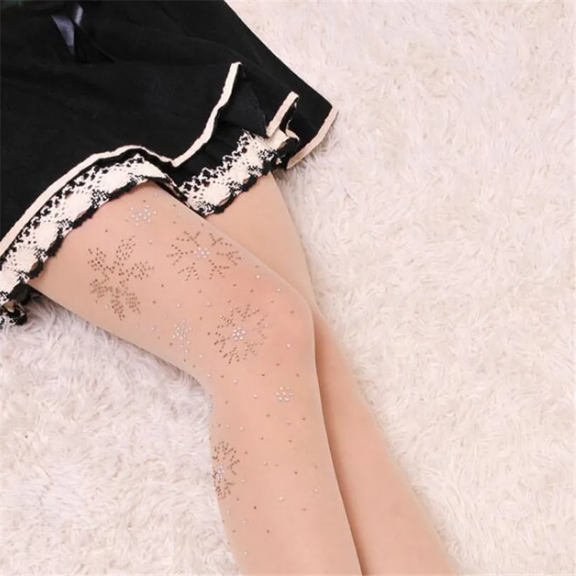 LJCUIYAO женские сексуальные чулки колготки Стразы сетчатые ажурные