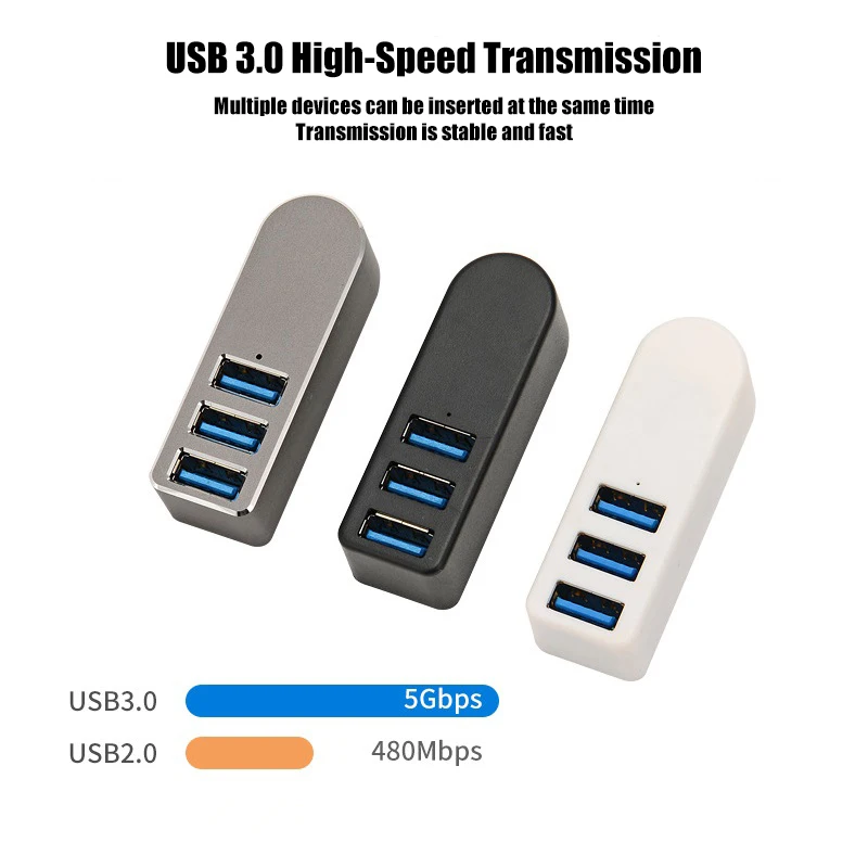 USB HUB 3.0 3 Port Multi Splitter Adapter For Lenovo Xiaomi Macbook Pro 13 15 Air PC Computer Accessories 2.0 | Компьютеры и офис