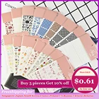 Наклейка для ногтей в виде звездмедведякролика, 1 шт.