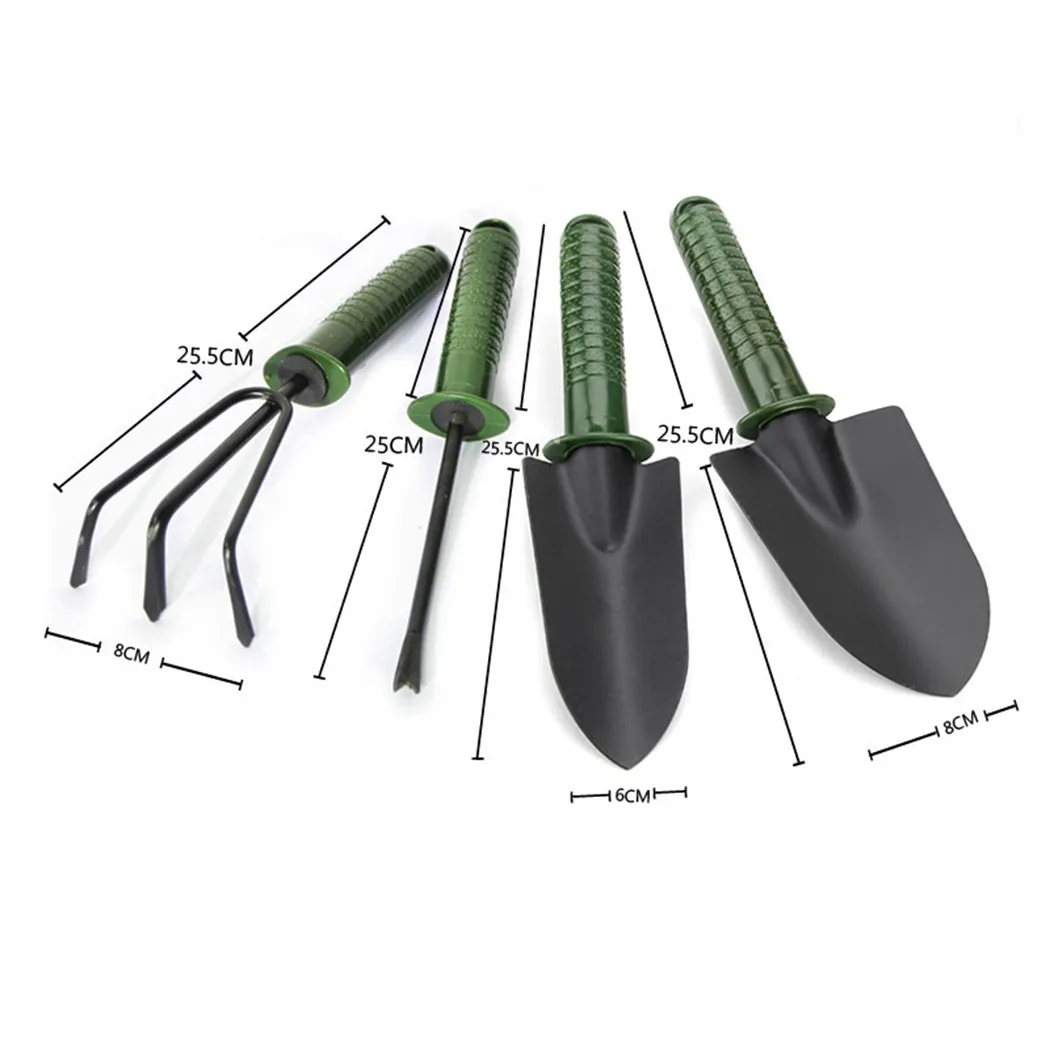 

Iron Garden Tools Rust-proof Shovel Weeder Rake Trowel Fork Soft Contoured Handles Durable Garden Tool For Planting Digging Tool