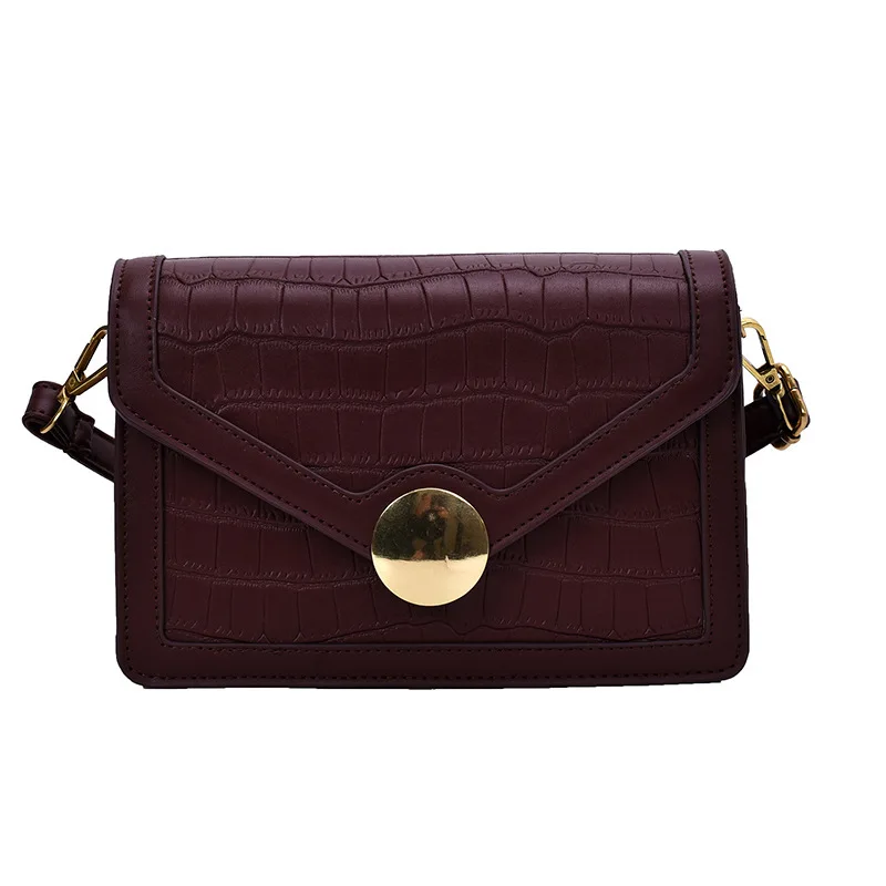 Женская сумка с крокодиловым принтом модная дамская сумочка на плечо