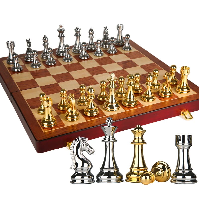 Набор высококачественных шахматных подарочных коробок из массива дерева