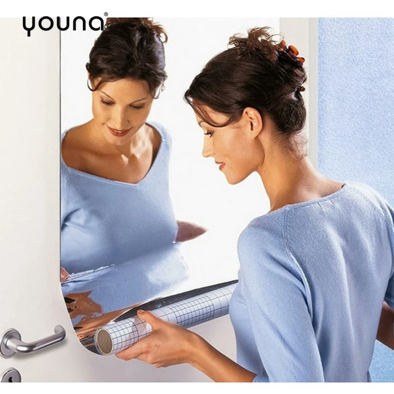 Декоративная зеркальная настенная наклейка листы гибкая не стеклянная