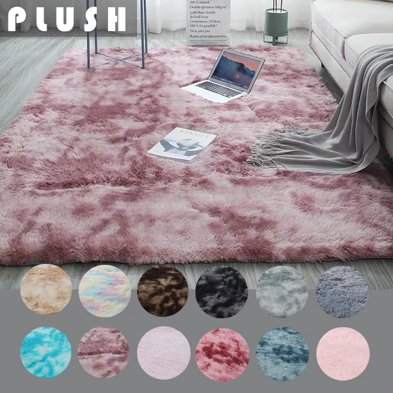 

Очень мягкий плюшевый ковер, толстый ковер для гостиной, плюшевый ковер, для детской, для пола, в скандинавском стиле, серый, розовый