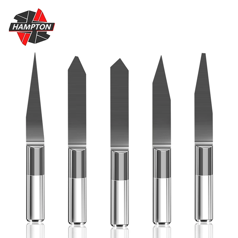 

3.175mm Shank V Shape Carbide Engraving Bit Flat Bottom PCB Engraving Bit 10-90 Degrees V Shape 3D Milling Cutter CNC Router Bit