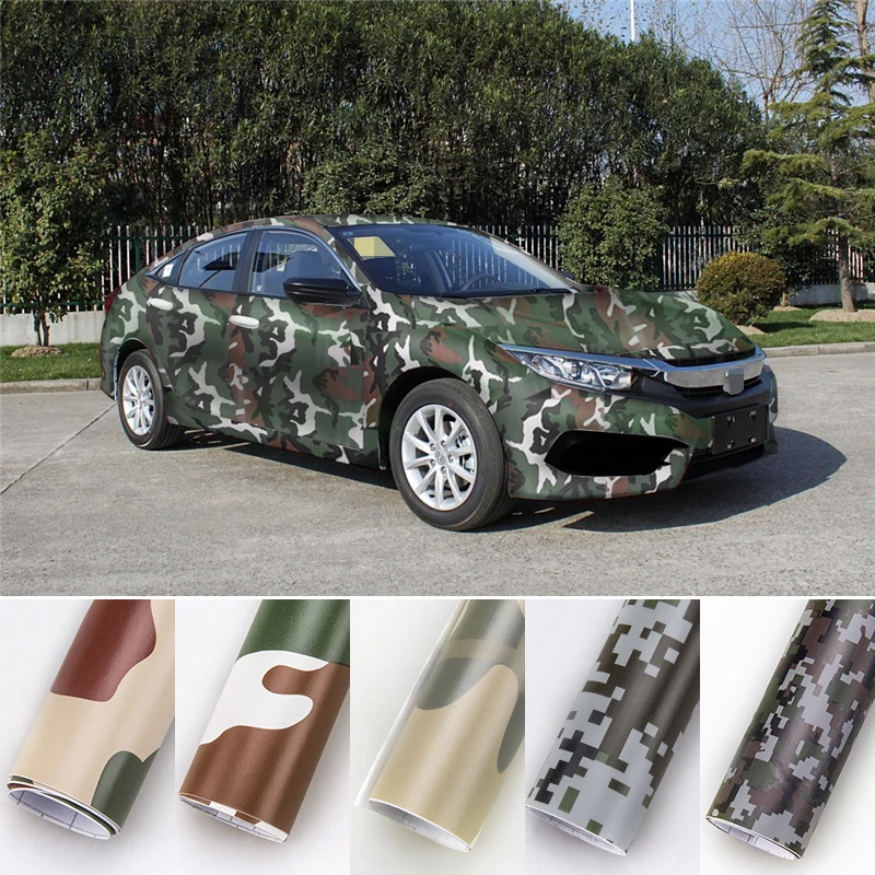 Камуфляжная виниловая пленка автомобильные наклейки водонепроницаемая