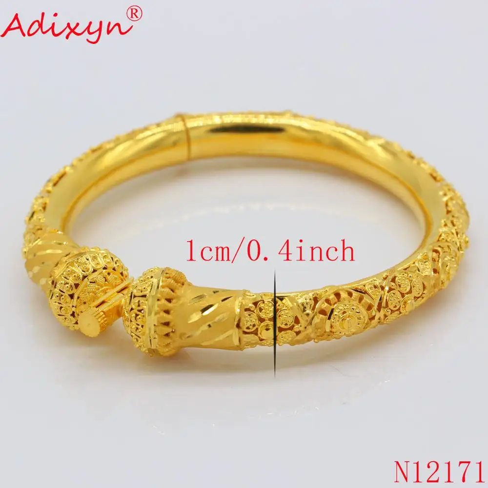 Adixyn три дизайна браслеты &quotДубай&quot для женщин/девушек 24 каратный золотой