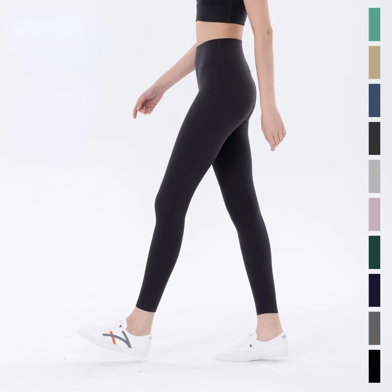 

Yoga Pants Women's New High-waist Double-brushed Leggings Spot Sports Fitness Pants