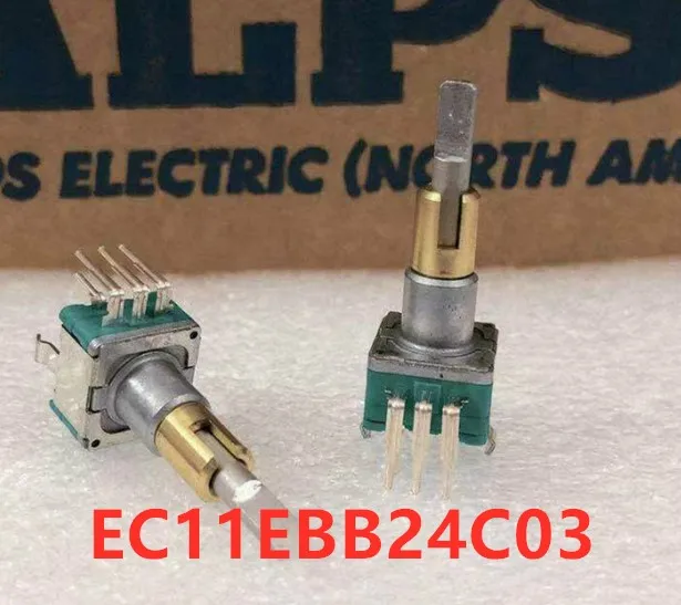 5 шт. двухосевой поворотный кодер с нажимным переключателем EC11EBB24C03 30