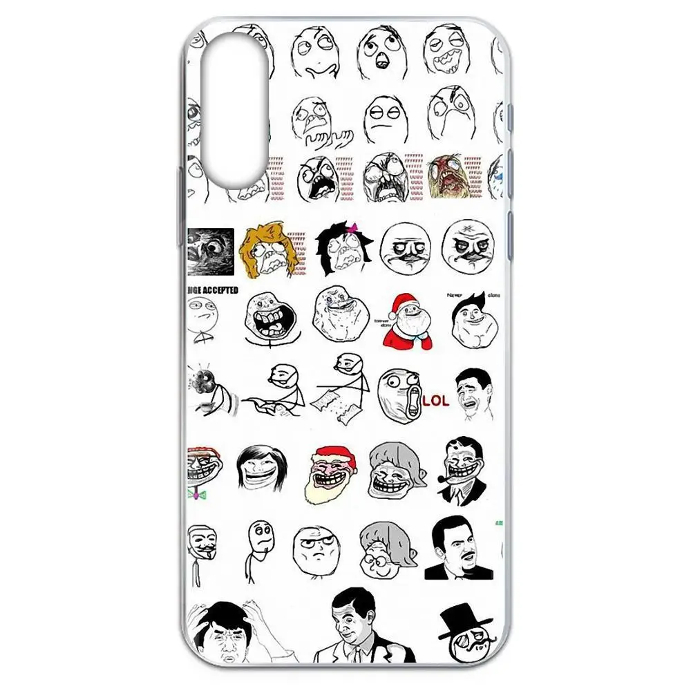 For Huawei Honor 4C 5A 5C 5X 6 6A 6X 7 7A 7C 7X 8 8C 8S 9 10 10i 20 20i Lite Pro TPU Pattern Phone Meme Comic Character Collage | Мобильные