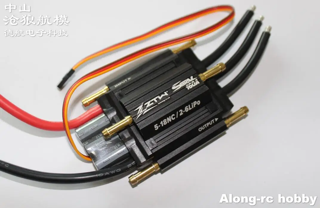ZTW уплотнение SBEC 90A 130A 200A 300A Водонепроницаемый бесщеточный ESC для лодки с водяным