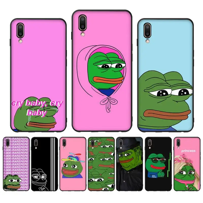 

Sad-Frog-M-Meme Phone Case For Oppo Reno Realme C3 6Pro For vivo Y91C Y17 Y19 Capa