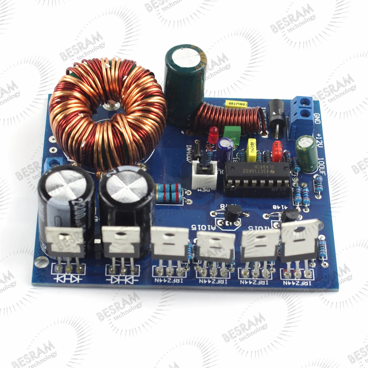 

12V Switching Power Boost +/-25V-36V TDA7294+LM3886 amplifier