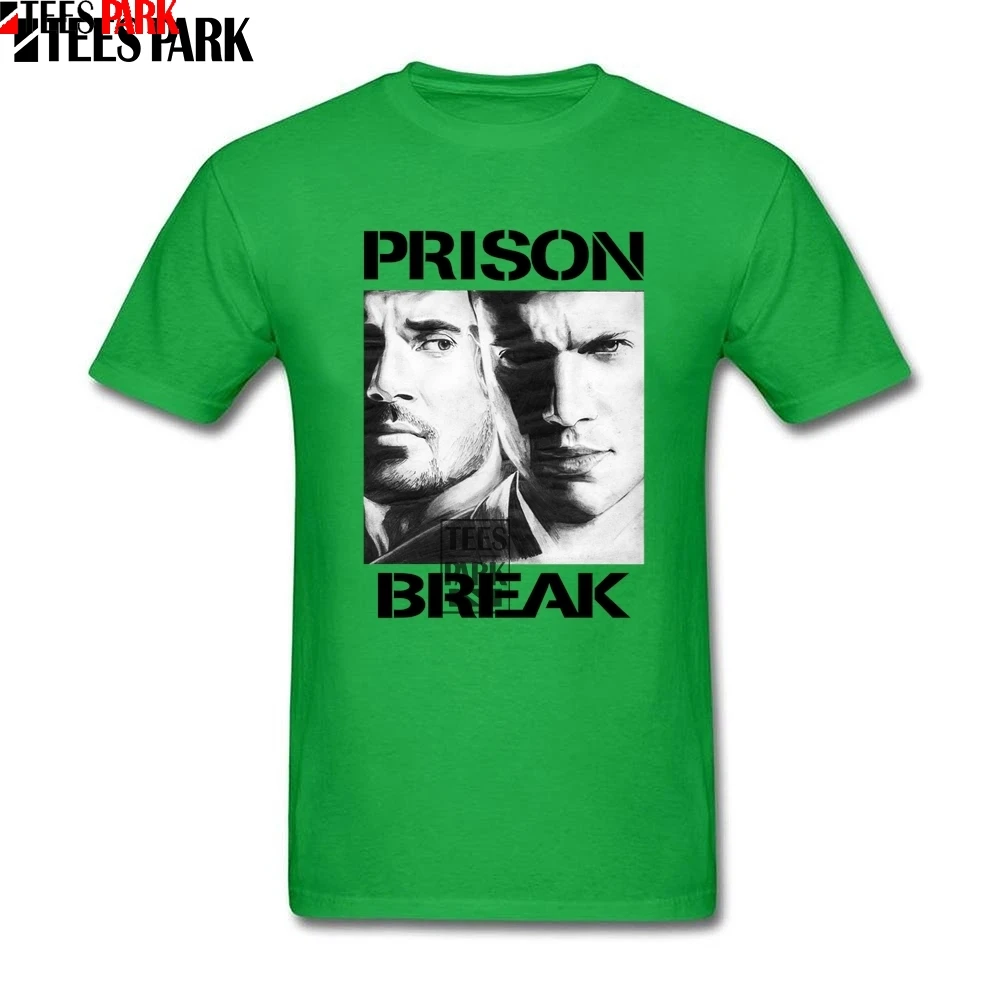 Design Tee Shirt Prison Break Fitted T Shirts Youth Classic Men Colours Dress 2020 Summer Fashion Style | Мужская одежда