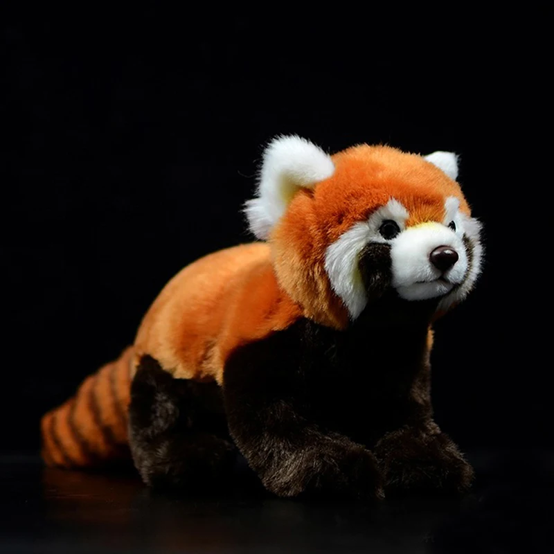 

Cute Simulation Red Panda Stuffed Plush Dolls Toys Soft Kawaii Ailurus Fulgens Lesser Panda Lovely Home Ornaments Kids Gift