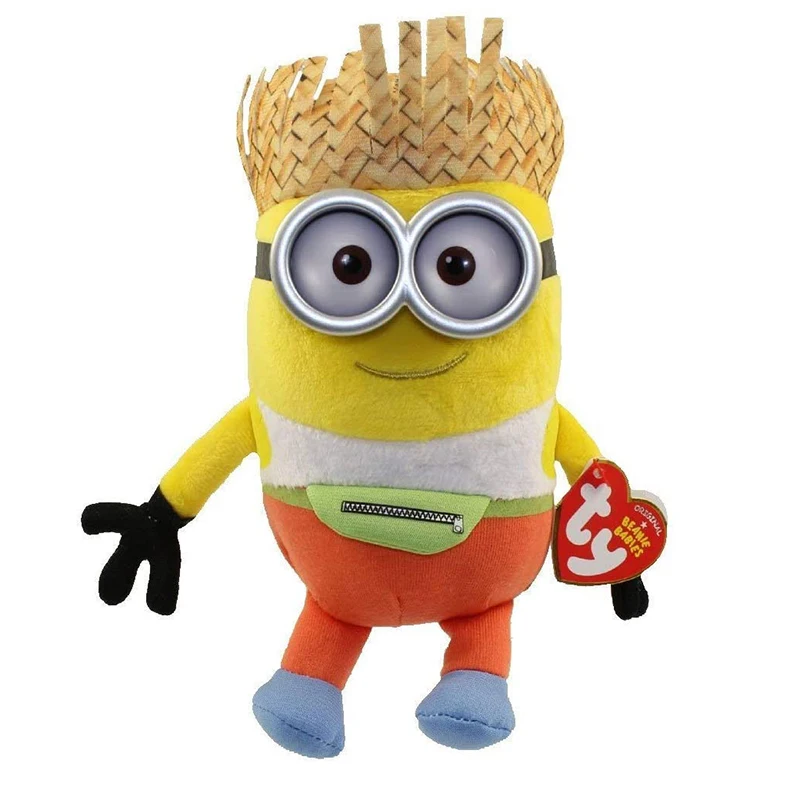 15 см Ty Beanie Дэйв Миньоны супер мягкая кукла с большими глазами милые детские