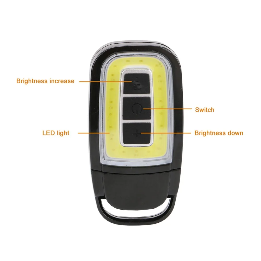 Мини USB Перезаряжаемый светодиодный светильник фонарь COB автомобильный