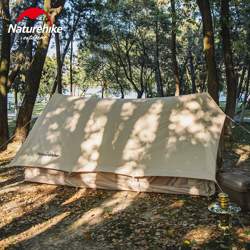 Naturehike 3-4 Person Family Tent Camping Cotton Eaves Big Space Waterproof Thickened Outdoor Hiking Picnic Extend5.6 | Спорт и