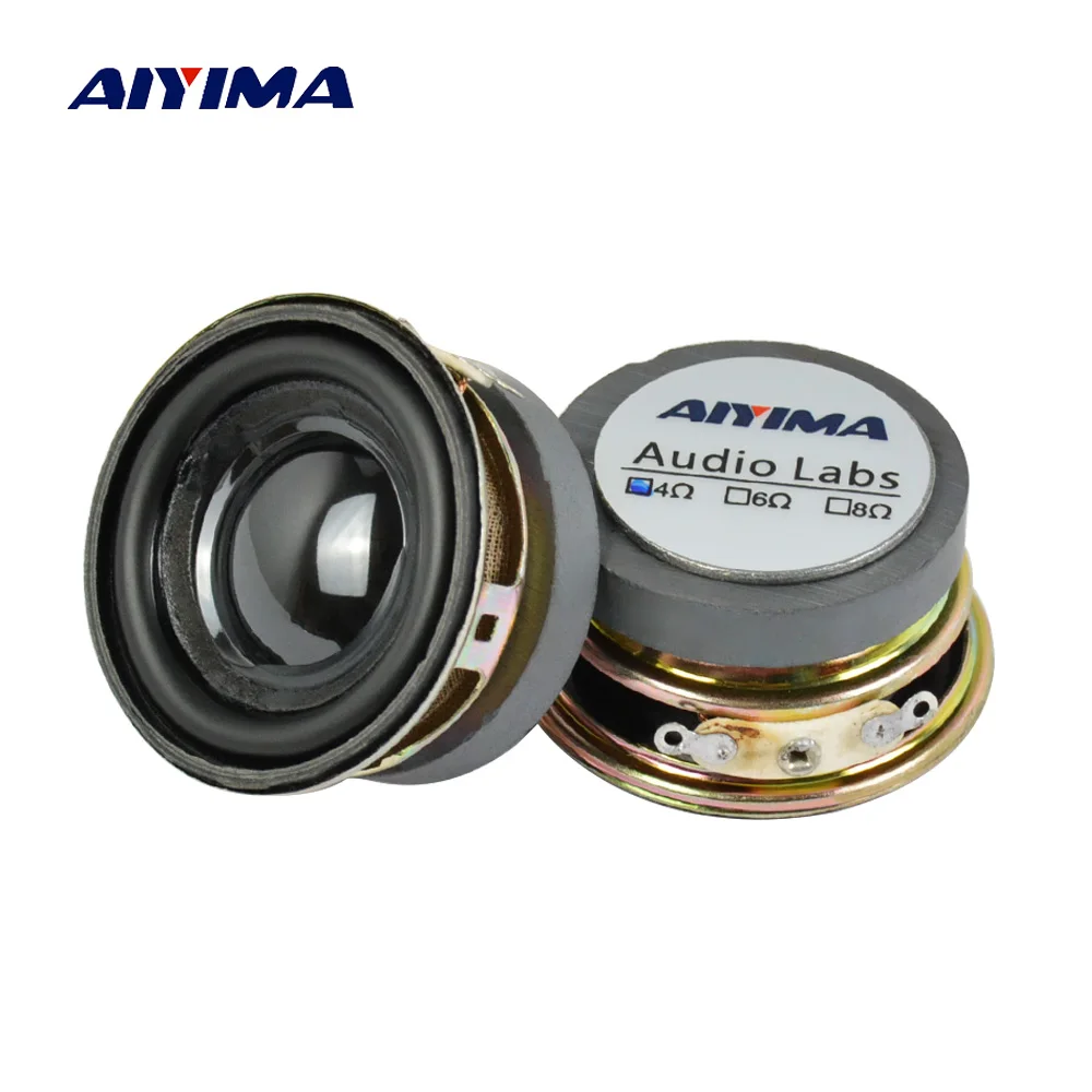 AIYIMA 2 шт. 1 5 дюйма 40 мм полный диапазон звука динамик 4 Ом 3 Вт Bluetooth усилитель