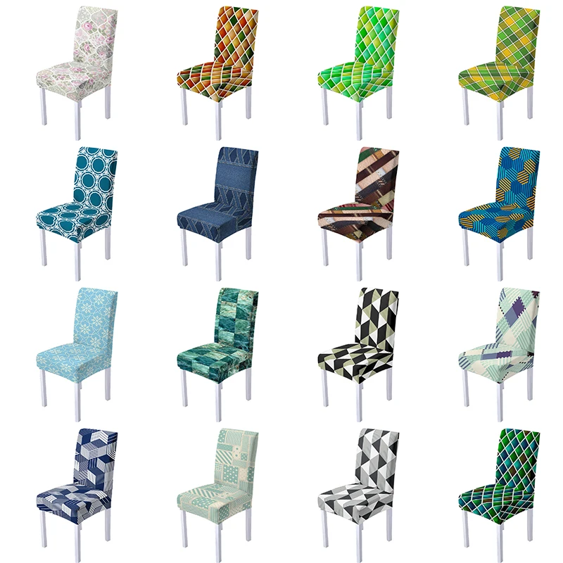 

Geometry Elastic Chair Cover for Living Room Anti-dirty Slipcover Chair Protector Universal Seat Cover