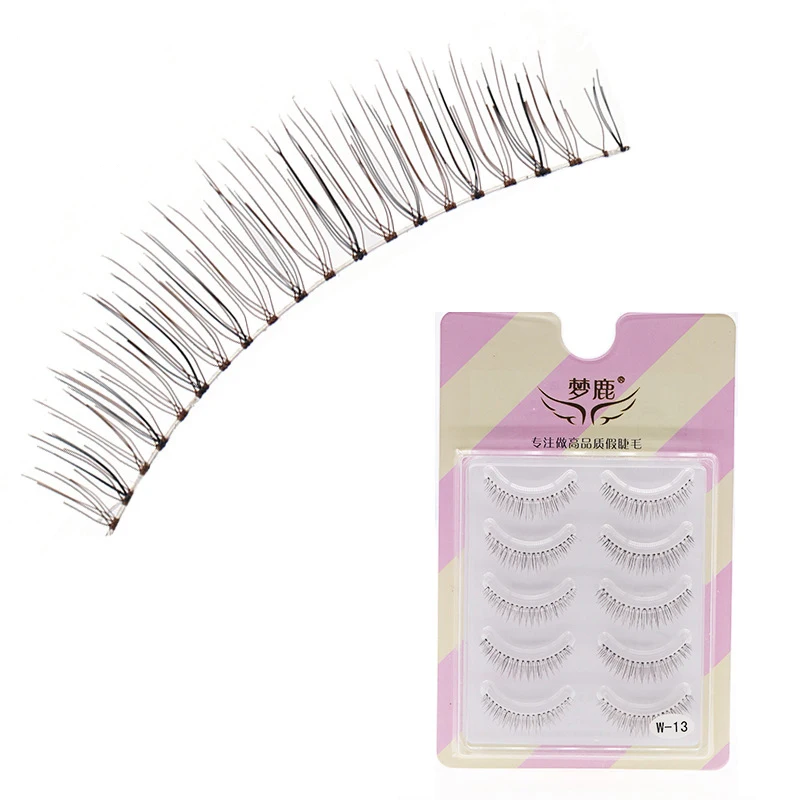 

5 Pairs Wholesale False Eyelashes In Bulk Simulation Mink Synthetic Nude Makeup Easy Wear Black Brown Soft Eye Lashes Extension