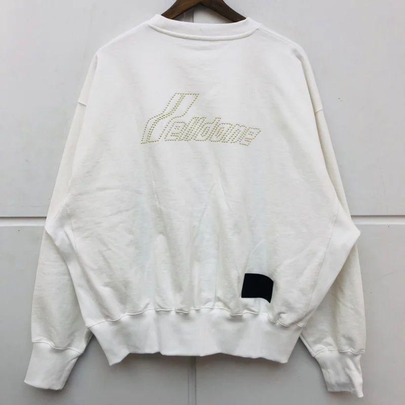 

We11done Sweatshirts Men Women Oversized Welldone Pullover Crewneck Heavy Fabric Mosaic