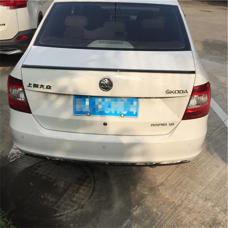 Для Skoda Octavia спойлер 2015 2016 высокого качества ABS Материал заднее крыло автомобиля
