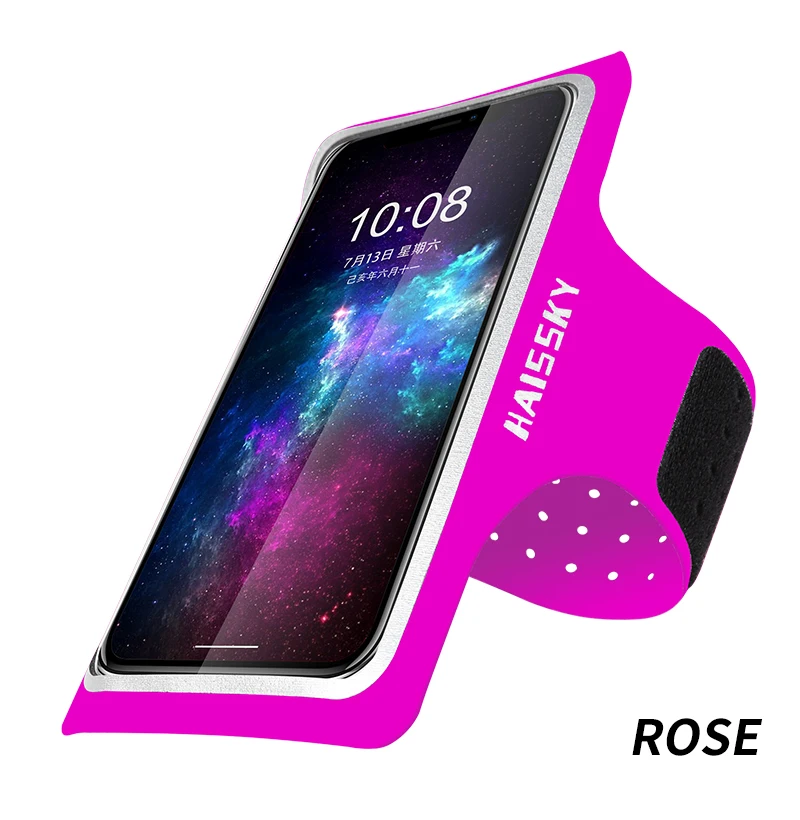 Haissky водонепроницаемый спортивный нарукавник для iPhone 11 11 Pro Max X 6 7 8 Plus 6,7 дюймов Универсальный нарукавный чехол для samsung S10 A70 A50