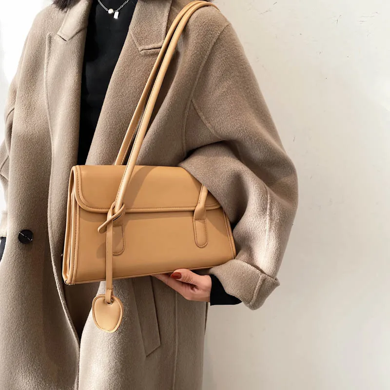 

PU Leather High Quality Shoulder Bag For Women Large Capacity Handbags Fashion Design Simple Casual Bag Trendy Female Bag