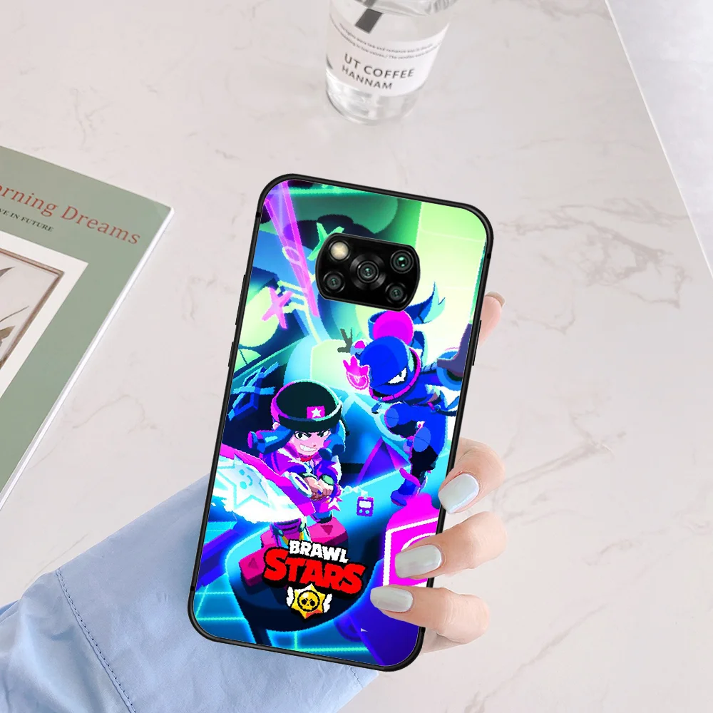

Cartoon Stars Crow Leon Game Phone Case Cover Hull For Xiaomi Mi A2 A3 8 9 SE 9T 10 10T Lite Pro Ultra Poco X3 black Waterproof