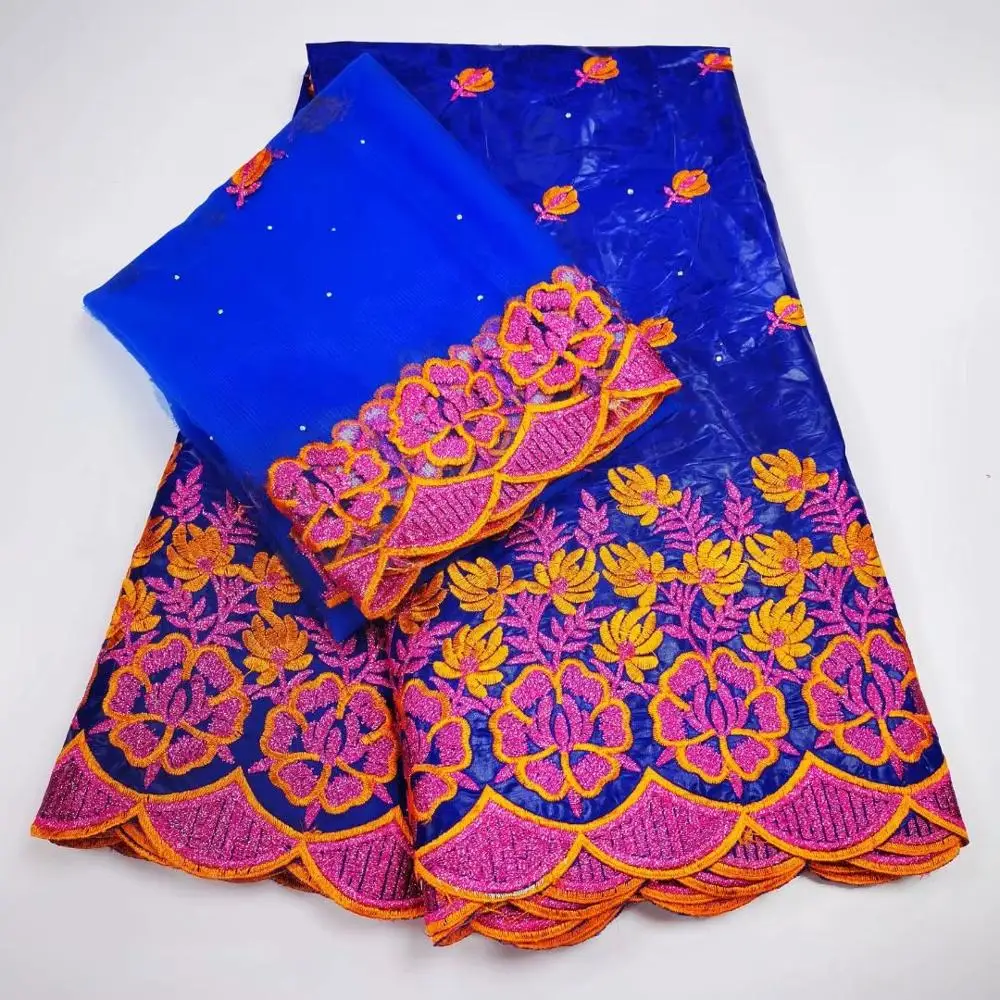 Африканское модное высококачественное нигерийское платье bazin brode разных