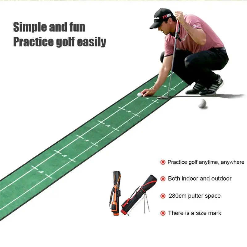 Fiyat Kapalı Açık Eğitim Golf Isabet Halı Mini Koyarak Topu Tampon Uygulama Mat Yıkanabilir Kaymaz Battaniye 30CM X 280CM Halı