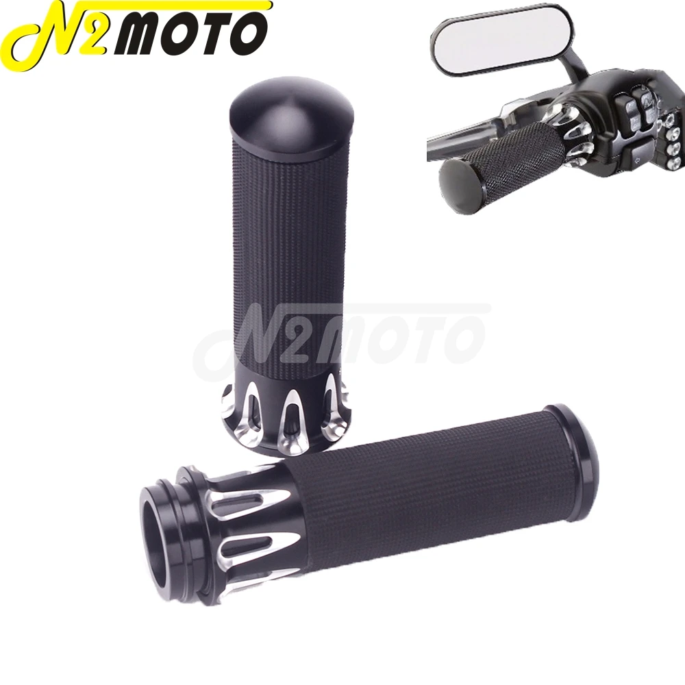 

Aluminum Motorcycle 1" 25mm Handle Bar Grips Hand Grips For Harley Softail Touring Dyna Trike FXDLS FLSTSE FLSTNSE FXSBSE FXSE