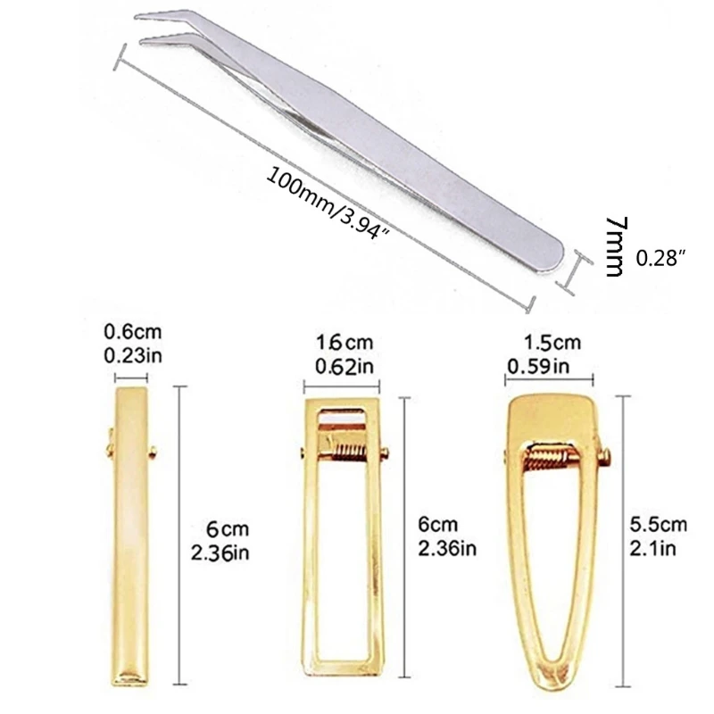 

53PCS DIY Barrettes Silicone Epoxy Resin Molds DIY Hair Pin Jewelry Casting Mold Hair Clip Silicone Molds Jewelry Tools