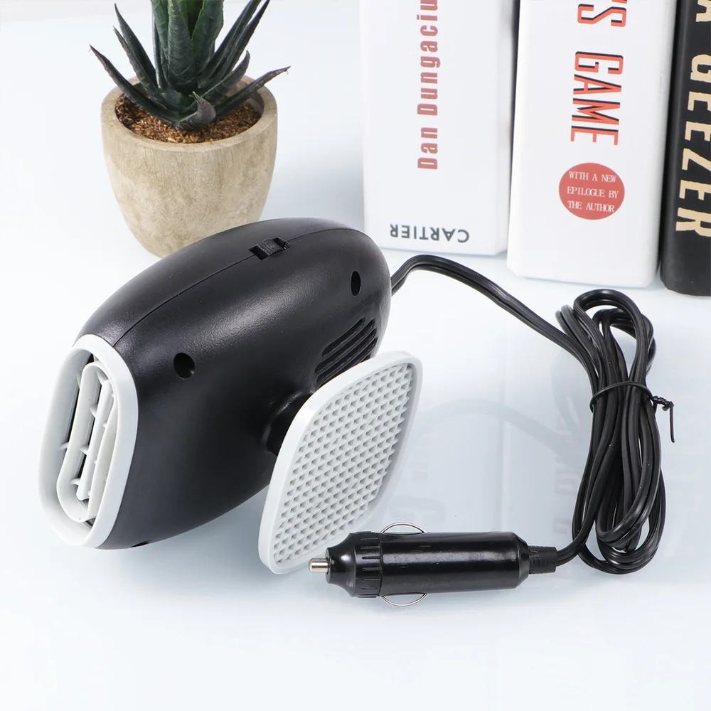 

Winter Car 12V Defroster Heater Portable Car Heater Warmer Snow Defogger Anti-fog Safe Driving Cleaner (Black)