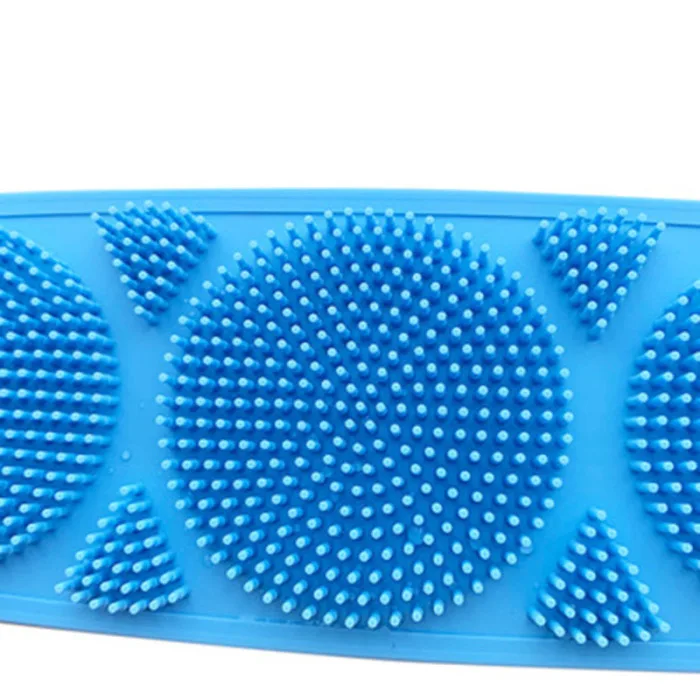 Body Wash Silicone Body Scrubber Belt Double Side Shower Exfoliating Belt Removes Bath Towel DC156