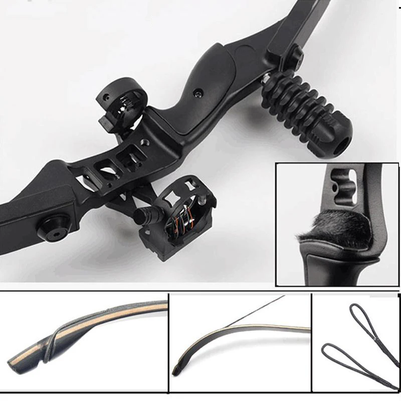 1 Set 54 inches Archery 30-50lbs F177 Recurve Bow Takedown American Hunting For Shooting Entertainment Outdoor Sports | Спорт и