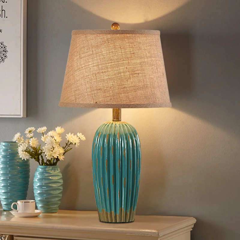 Американская настольная ретро-лампа прикроватная лампа в европейском и