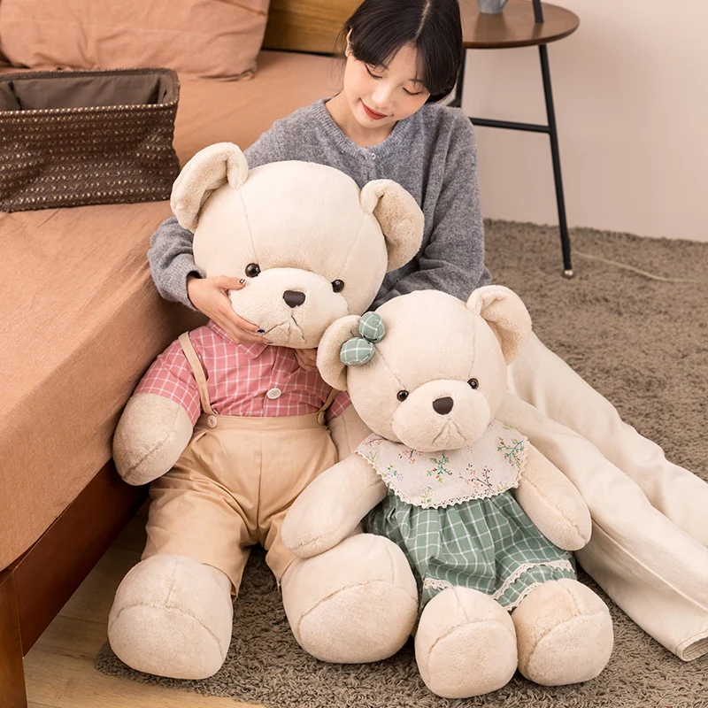 

Fresh bear teddy bear plush fashion toy pillow girl hand puppet home room decoration decoration fabric soft Gift for girl friend