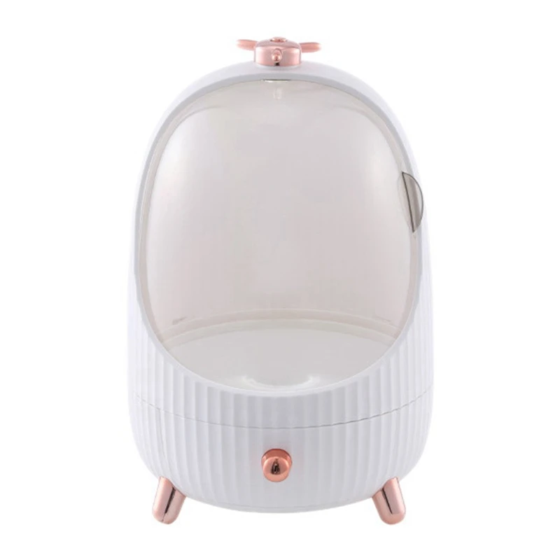 

Big Capacity Cosmetic Storage Box Jewelry Earring Ring Organizer Desktop Dustproof Drawer Type Cosmetic Case