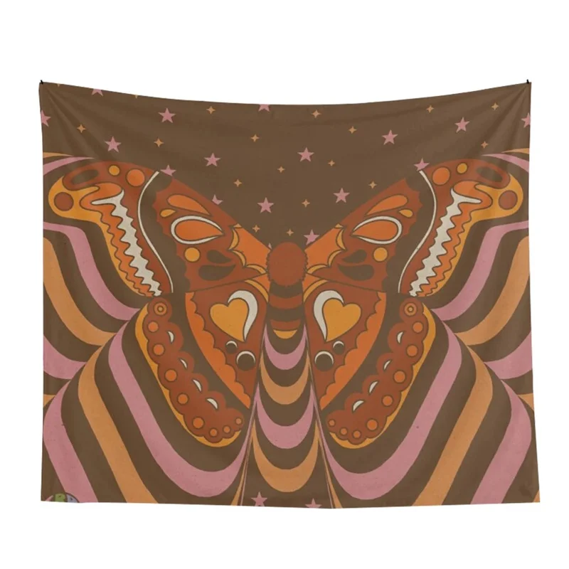 

Vintage Tapestry Hanging Butterfly Wall Decor Cloth Flower Tapestry Wall Hanging Sexy Woman Retro Tapestry Wall Covering