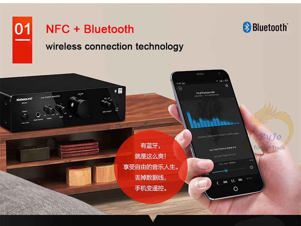 Nobsound PM1 hifi bluetooth NFC Усилитель 20 Вт + BT или без две версии 110 В усилитель мощности |