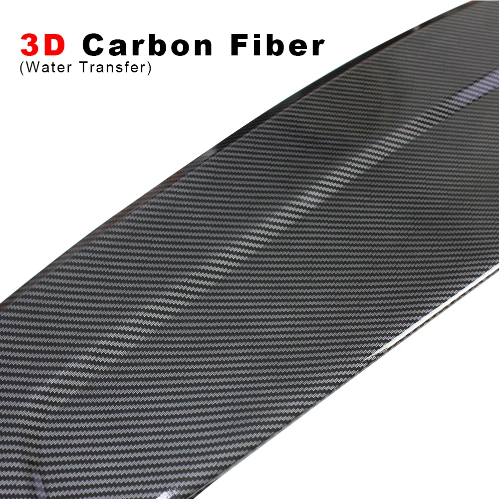 

Car Spoiler Universal Fit for E46 E90 E36 Corolla Civic ABS Material Carbon Fiber Racing Sedan Car Rear GT Wing black blank New