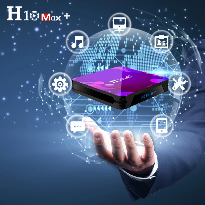 Приставка Смарт-ТВ H10 Max plus Android 10 2 4 ГГц Wifi | Электроника