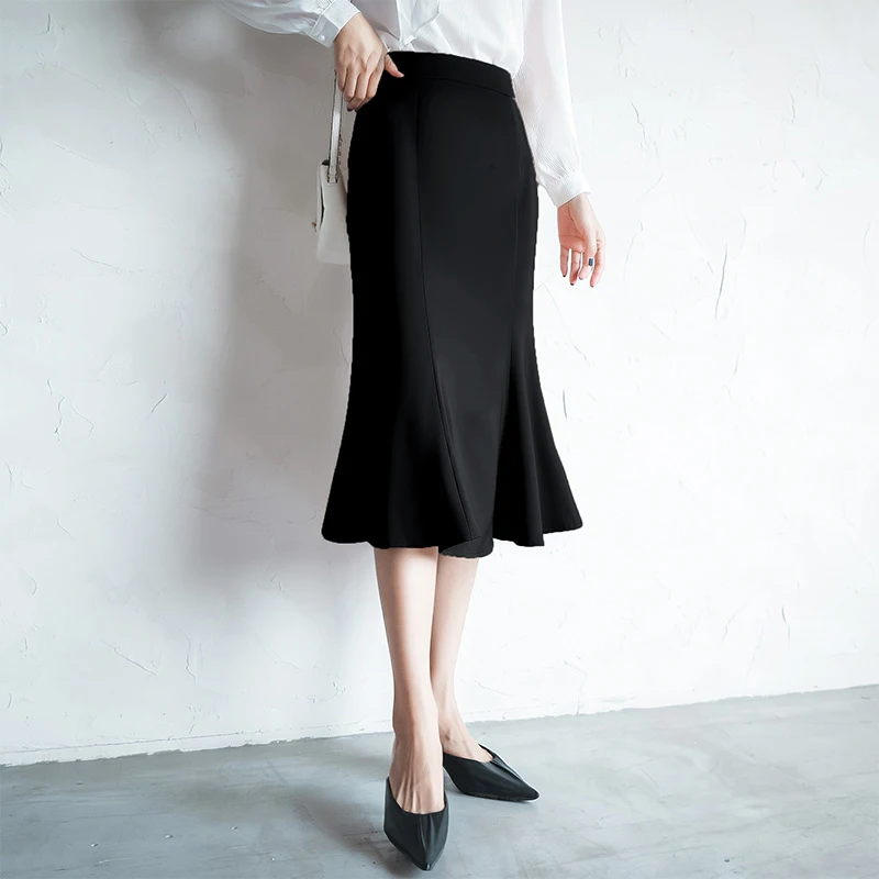 Женская элегантная юбка из органической кожи Блестящая атласная простые